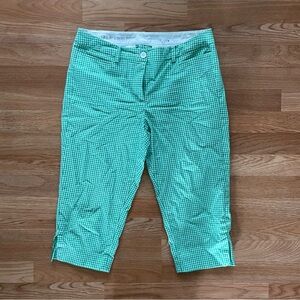 Talbots Gingham capris